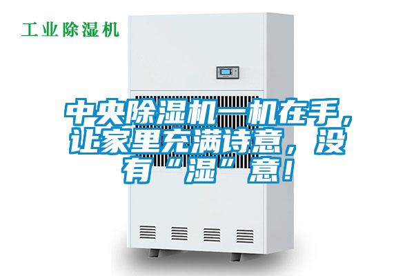 中央除濕機(jī)一機(jī)在手,讓家里充滿詩(shī)意,沒有“濕”意!