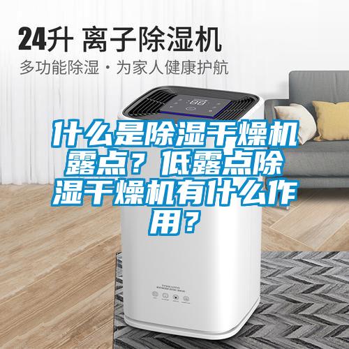 什么是除濕干燥機露點？低露點除濕干燥機有什么作用？
