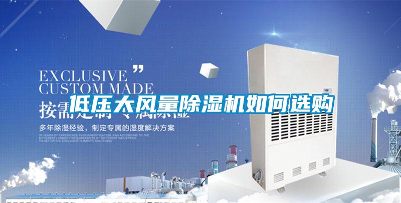 低壓大風(fēng)量除濕機如何選購