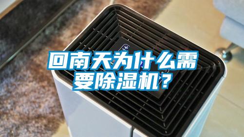 回南天為什么需要除濕機？