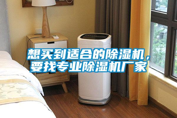 想買到適合的除濕機,要找專業除濕機廠家