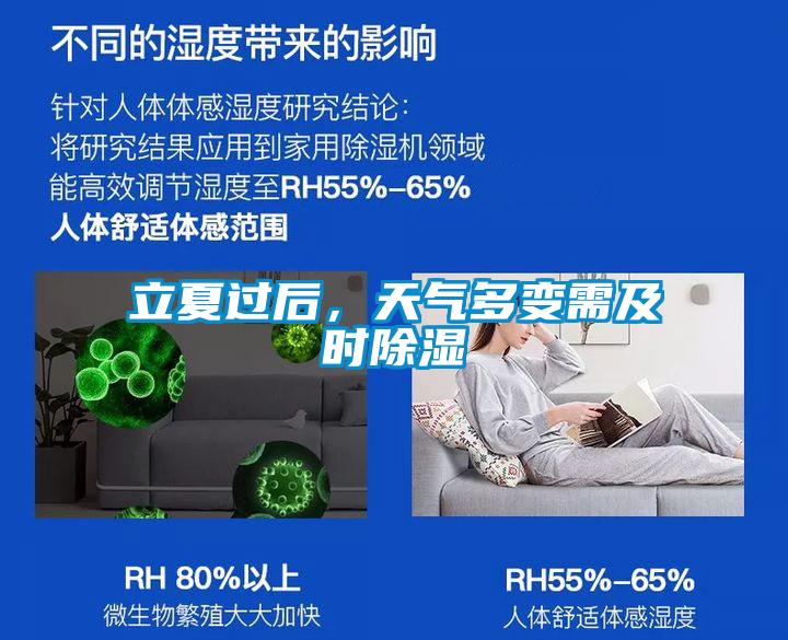 立夏過后，天氣多變需及時除濕