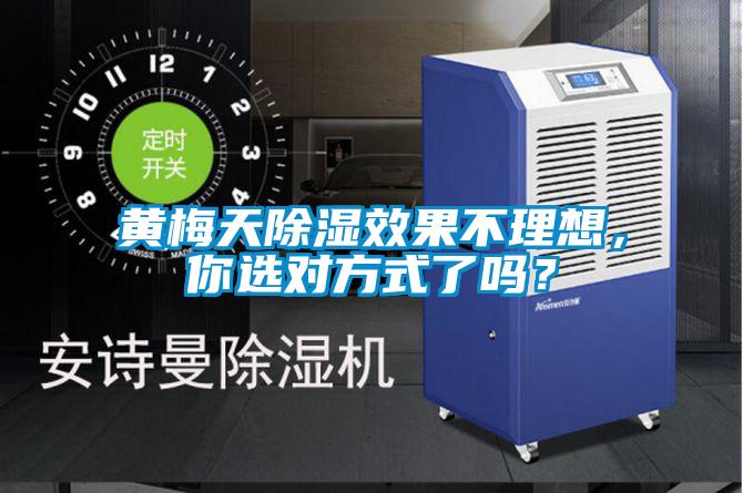 黃梅天除濕效果不理想，你選對方式了嗎？