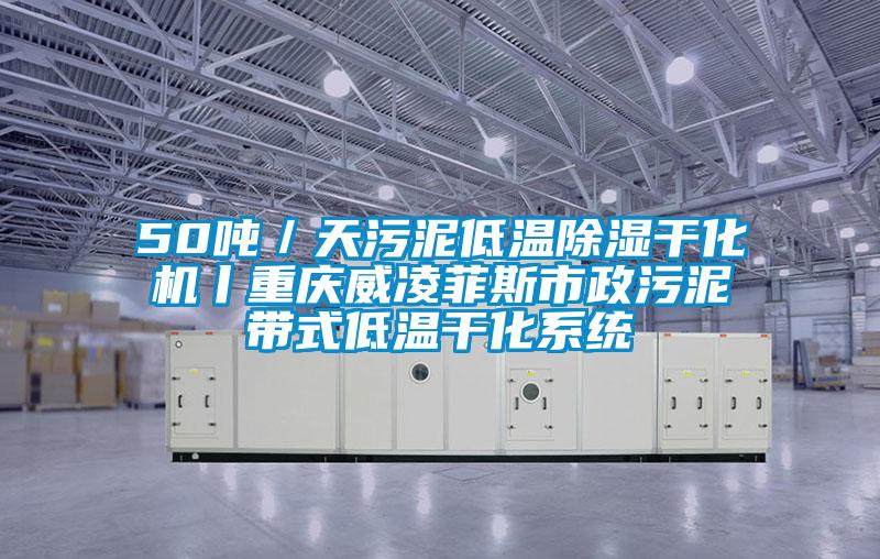 50噸/天污泥低溫除濕干化機丨重慶威凌菲斯市政污泥帶式低溫干化系統(tǒng)