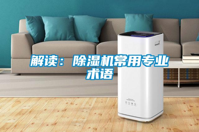 解讀:除濕機(jī)常用專業(yè)術(shù)語(yǔ)
