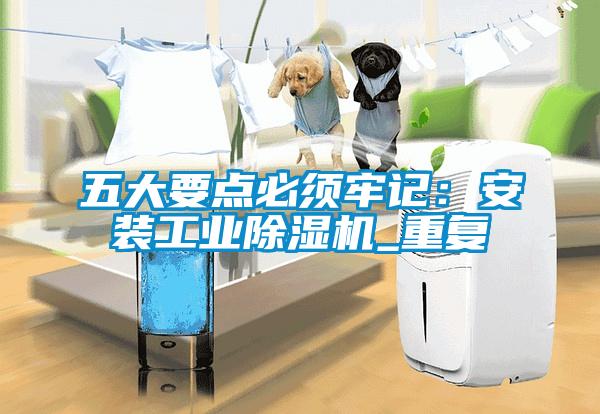 五大要點必須牢記：安裝工業除濕機_重復