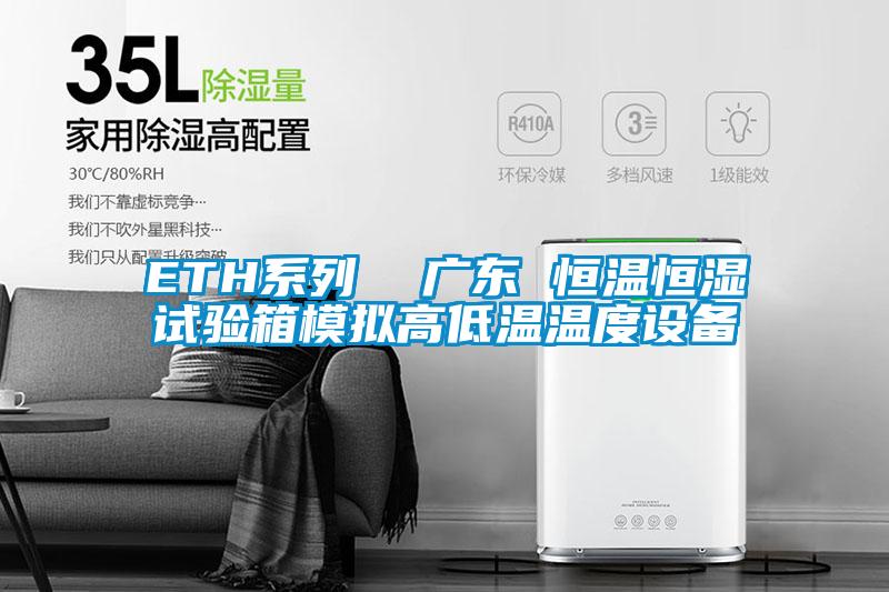 ETH系列  廣東 恒溫恒濕試驗箱模擬高低溫溫度設備