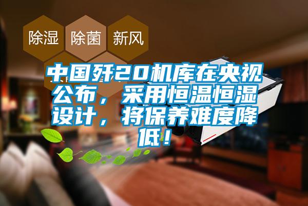 中國(guó)殲20機(jī)庫(kù)在央視公布，采用恒溫恒濕設(shè)計(jì)，將保養(yǎng)難度降低！
