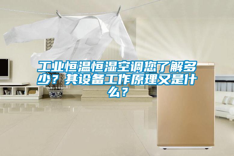 工業恒溫恒濕空調您了解多少？其設備工作原理又是什么？