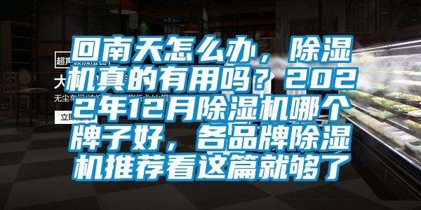回南天怎么辦,除濕機真的有用嗎?2022年12月除濕機哪個牌子好,各品牌除濕機推薦看這篇就夠了