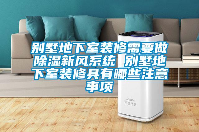 別墅地下室裝修需要做除濕新風系統 別墅地下室裝修具有哪些注意事項