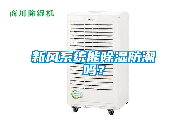 新風系統(tǒng)能除濕防潮嗎?