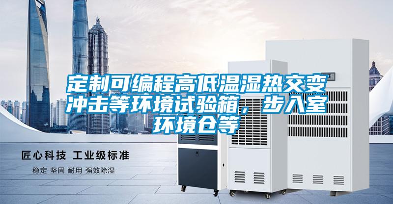 定制可編程高低溫濕熱交變沖擊等環境試驗箱,步入室環境倉等