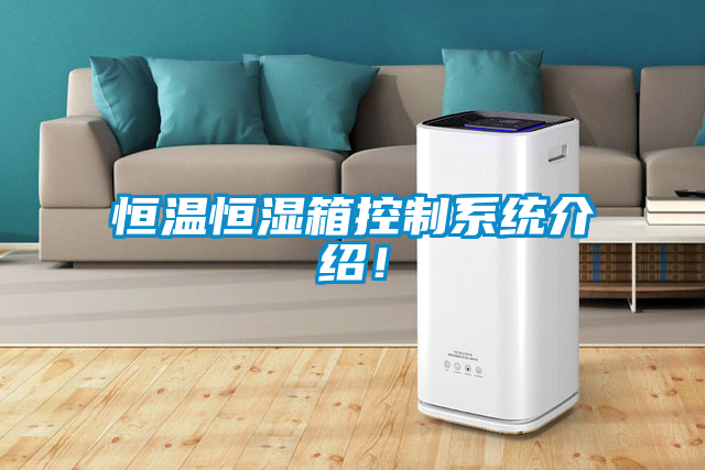 恒溫恒濕箱控制系統介紹！