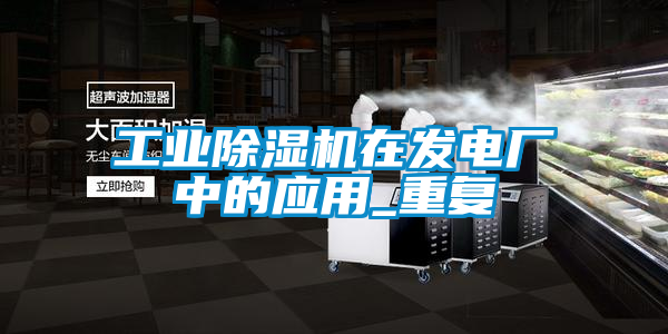 工業除濕機在發電廠中的應用_重復