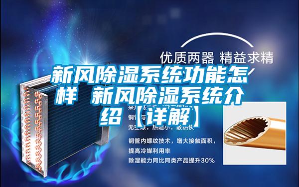 新風除濕系統功能怎樣 新風除濕系統介紹【詳解】