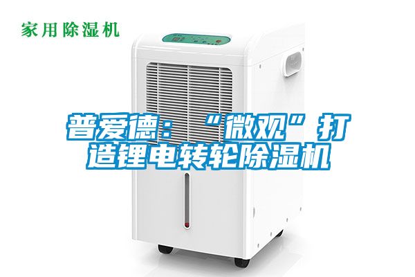 普愛德:“微觀”打造鋰電轉輪除濕機